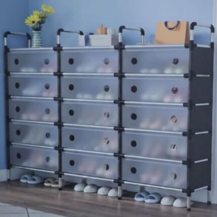 Shoe rack with cover (Seven layers, 3 rows)